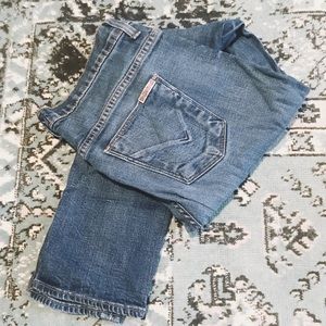 Skinny Straight Hudson Button Up Jeans